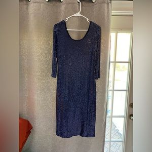 ❄️DAZZLINGLY Sparkly Blue Sequin Dress